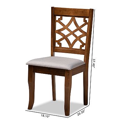 Baxton Studio Mael Dining Chair 4-piece Set