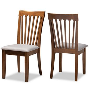 Baxton Studio Minette Dining Chair 2 pc Set