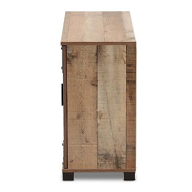 Baxton Studio Cyrille Wide Shoe Storage Cabinet