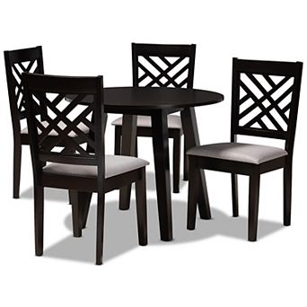 Baxton Studio Lilly Gray 5 pc Dining Set