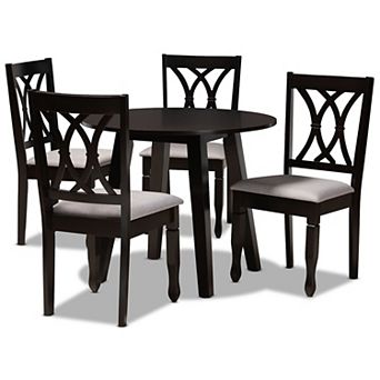Baxton Studio Millie Gray 5 pc Dining Set