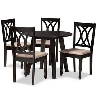 Baxton Studio Millie Gray 5 pc Dining Set