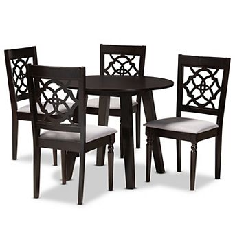 Baxton Studio Eliza Gray 5 pc Dining Set