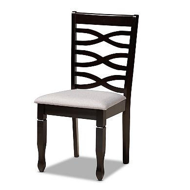 Baxton Studio Leda Gray 5-Piece Dining Set