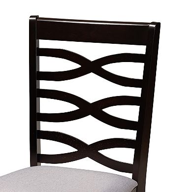 Baxton Studio Leda Gray 5-Piece Dining Set