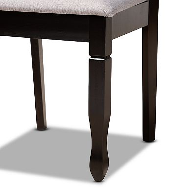Baxton Studio Leda Gray 5-Piece Dining Set