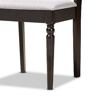 Baxton Studio Alma Gray 5-Piece Dining Set