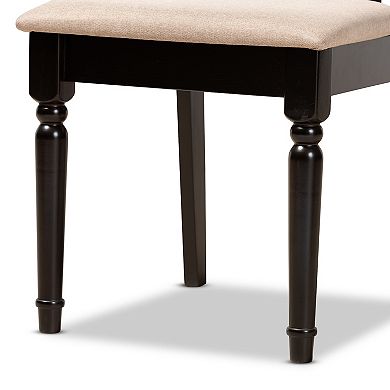 Baxton Studio Anise Gray 5-Piece Dining Set