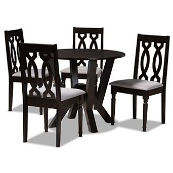 Baxton Studio Anise Gray 5 pc Dining Set
