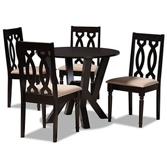 Baxton Studio Anise Gray 5 pc Dining Set