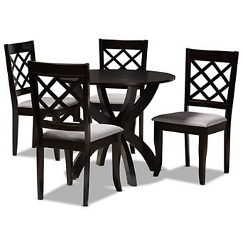 Baxton Studio Savina Gray 5 pc Dining Set