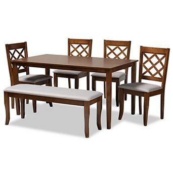 Baxton Studio Andor Gray 5 pc Dining Set