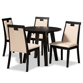 Baxton Studio Ryan Beige 5 pc Dining Set