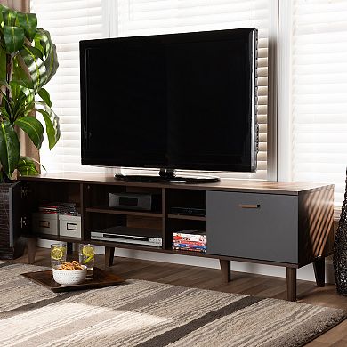 Baxton Studio Moina Brown TV Stand