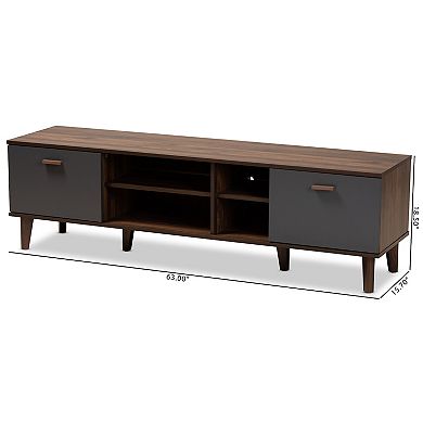 Baxton Studio Moina Brown TV Stand