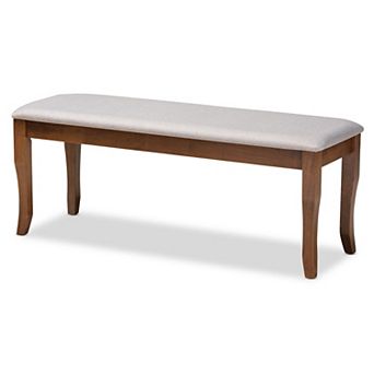 Baxton Studio Cornelie Gray Dining Bench