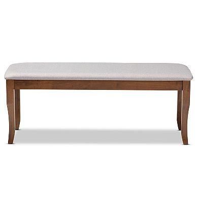 Baxton Studio Cornelie Gray Dining Bench