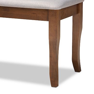 Baxton Studio Cornelie Gray Dining Bench