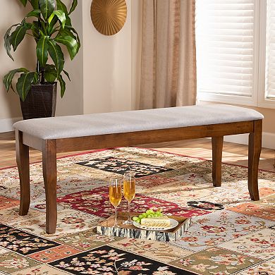 Baxton Studio Cornelie Gray Dining Bench