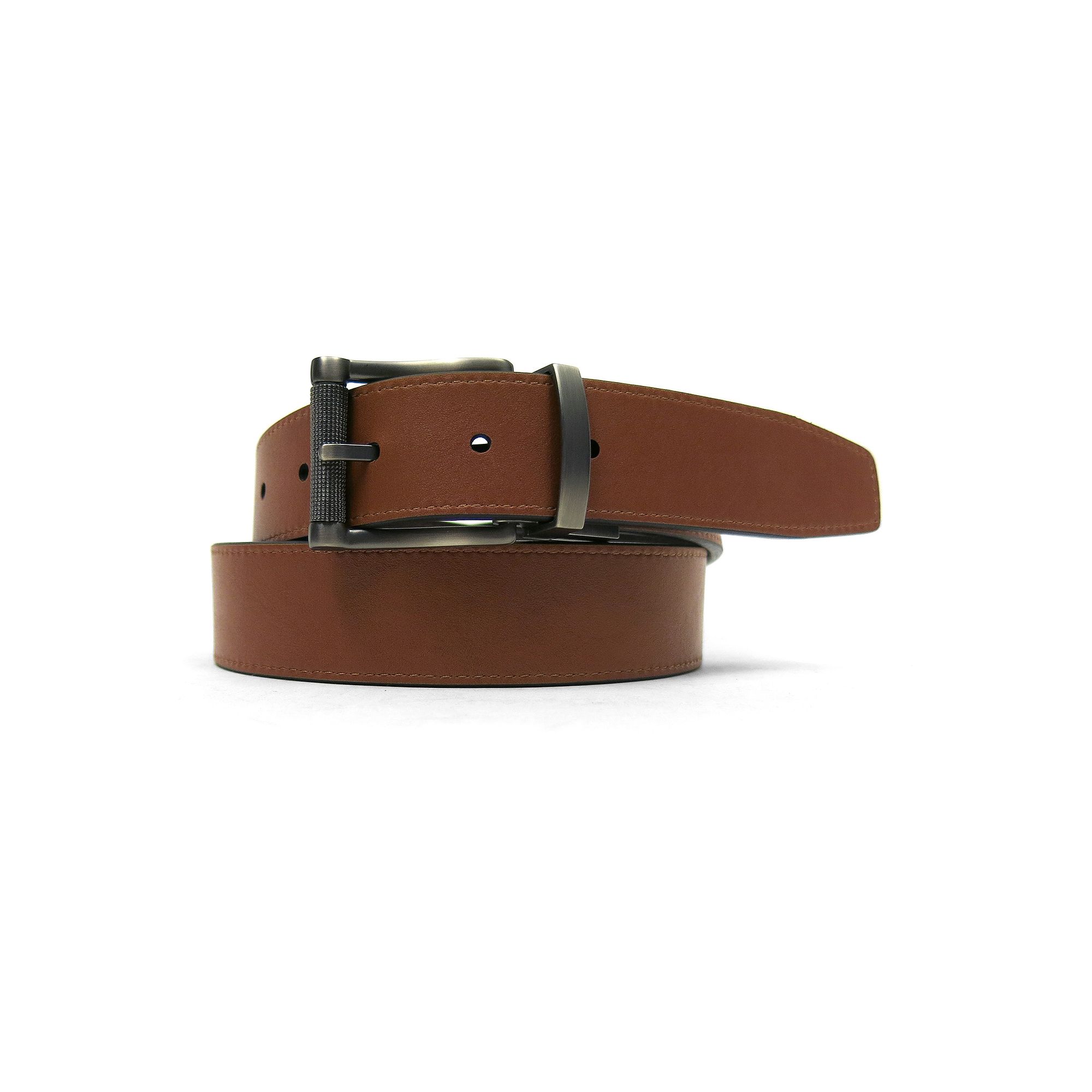 Mens Smiths Workwear 35mm Reversible Leather Belt, Size: 34, Brown