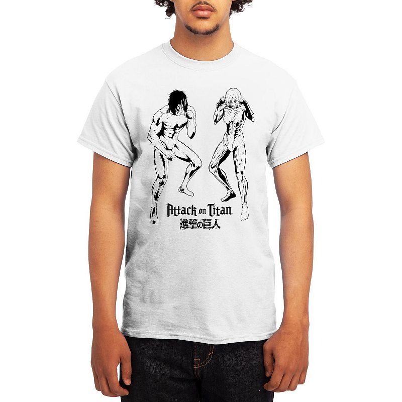 UPC 196343055897 product image for Men's Attack on Titan Tee, Boy's, Size: Large, White | upcitemdb.com