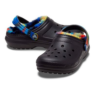 Crocs Classic Lined Spray Dye Toddler Clogs