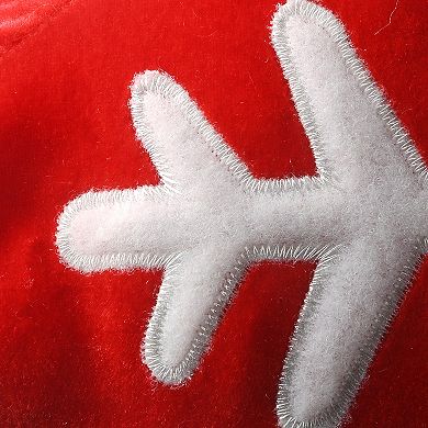 National Tree Company Embroidered Snowflake Throw Pillow