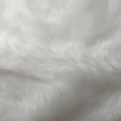 National Tree Company White Faux Fur Christmas Tree Skirt