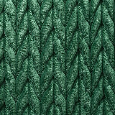 National Tree Company Quilted Faux Fur Trim Christmas Tree Skirt