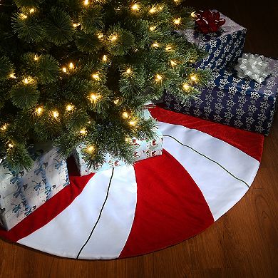 National Tree Company Peppermint Christmas Tree Skirt