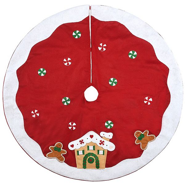 National Tree Company Gingerbread House Christmas Tree Skirt