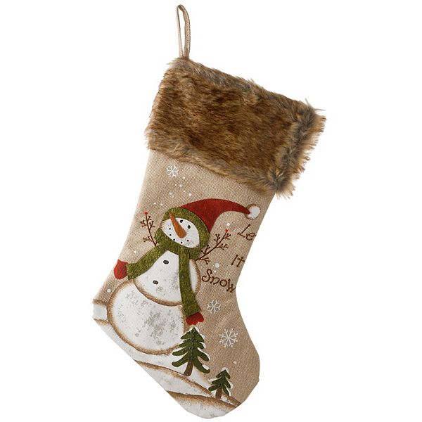 National Tree Company Snowman Christmas Stocking