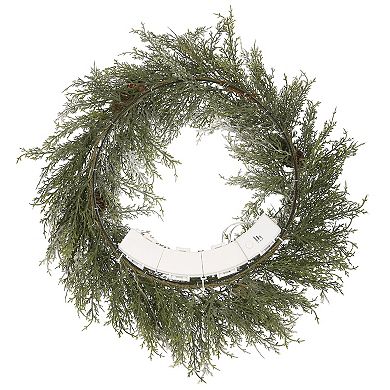 National Tree Company Pre-Lit Snowy Artificial Christmas Wreath