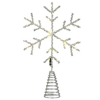 National Tree Company LED Snowflake Christmas Tree Topper