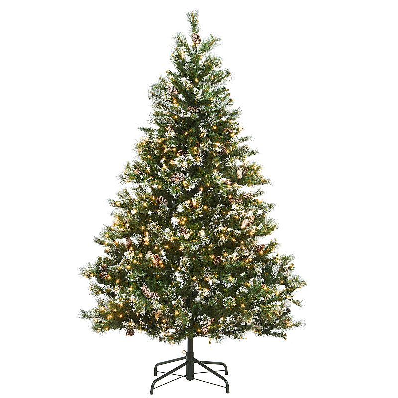 29856560 National Tree Company 6.5-ft. Glittery Pine Artifi sku 29856560