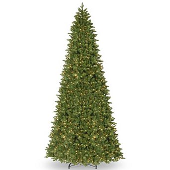 National Tree Company 4-1/2 ft. LED Ridgewood Spruce Slim Artificial Christmas Tree