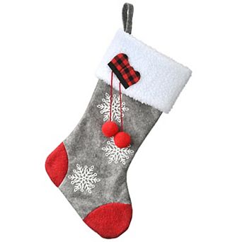 National Tree Company Snowflake Christmas Stocking