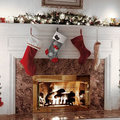 National Tree Company Snowflake Christmas Stocking