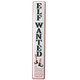 National Tree Company Elf Wanted Wall Decor