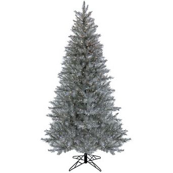 National Tree Company Pre-Lit 7.5-ft. Silver Metallic Artificial Christmas Tree