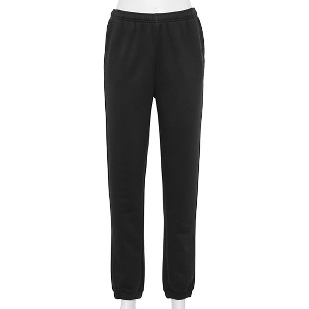 Tek Gear Women's Fleece Black Pants Size Medium
