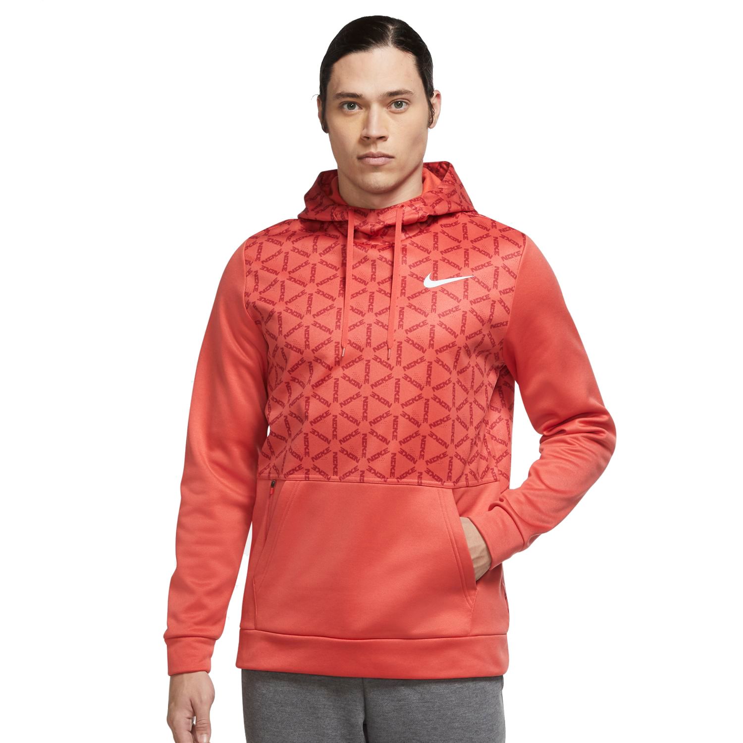 nike red zip up