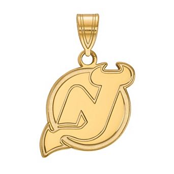 LogoArt Sterling Silver New Jersey Devils Pendant