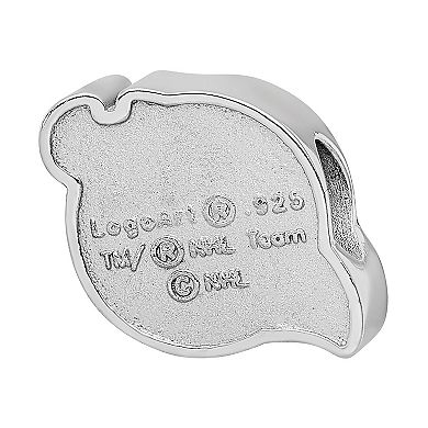 LogoArt Sterling Silver New Jersey Devils Enameled Logo Bead