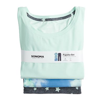 Women's Sonoma Goods For Life® 3-pc. Pajama Top, Pajama Pants & Pajama Shorts Sleep Set