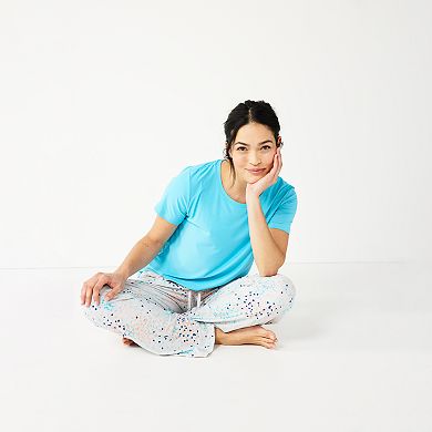 Women's Sonoma Goods For Life® 3-pc. Pajama Top, Pajama Pants & Pajama Shorts Sleep Set