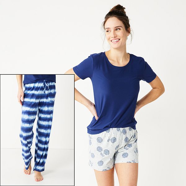 Women's Sonoma Goods For Life® 3pc. Pajama Top, Pajama Pants & Pajama
