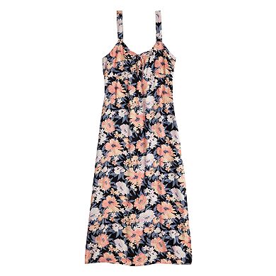 Juniors' SO® Sleeveless Cinched Front Slit Midi Dress