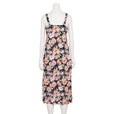 Juniors' SO® Sleeveless Cinched Front Slit Midi Dress