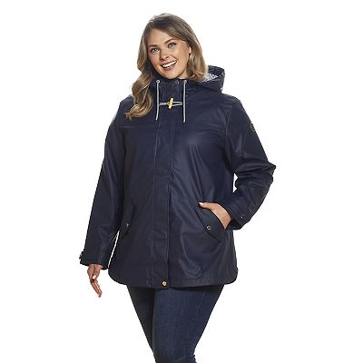 Kohls plus size rain jackets best sale